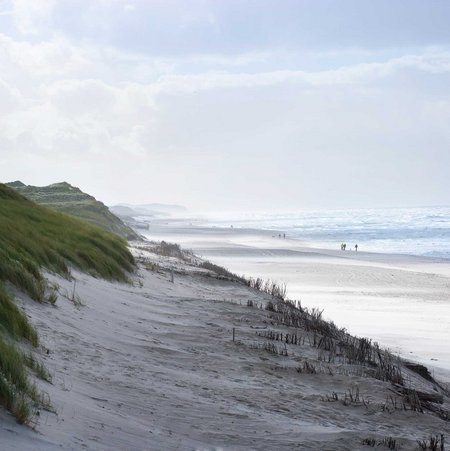 Kurzer Weg von Bett und Bude zum Strand