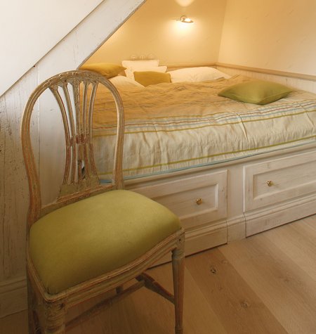 Gemütliches Bett im Tipkenhoog in Keitum auf Sylt